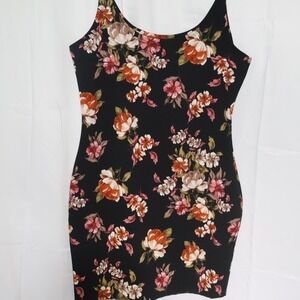 Mind Code Mini Dress Size Large Simple Floral Sun Dress
